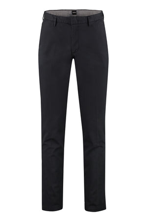 Stretch cotton chino trousers-0